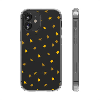 Yellow Stars Clear Phone Case