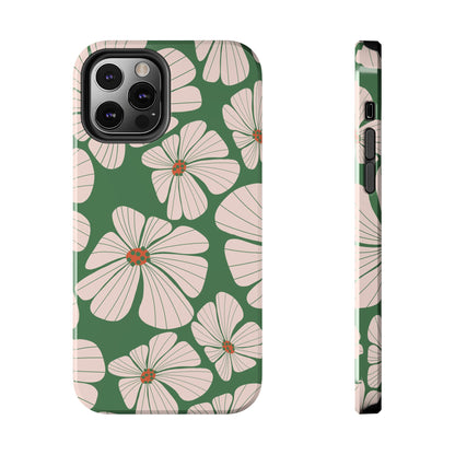 Retro Floral Abstract Phone Case – Vintage 70s & 80s Aesthetic for iPhone & Samsung
