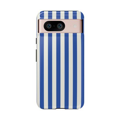 Title: Blue & White Stripe Phone Case – Classic Nautical Pattern for iPhone & Samsung - JGUS