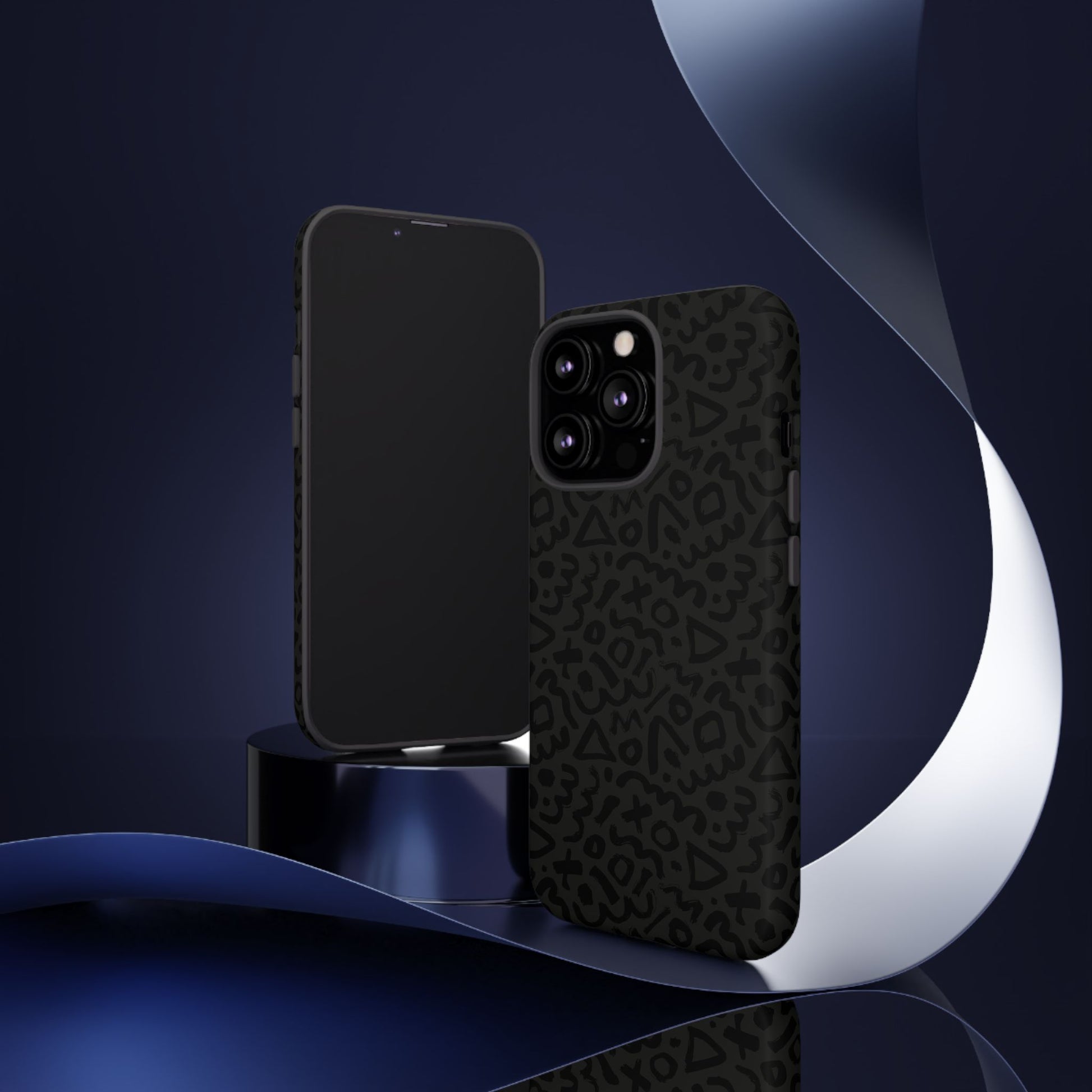 Retro Geometric Vibes Phone Case – 80s 90s Vintage Abstract Pattern for iPhone & Samsung - JGUS