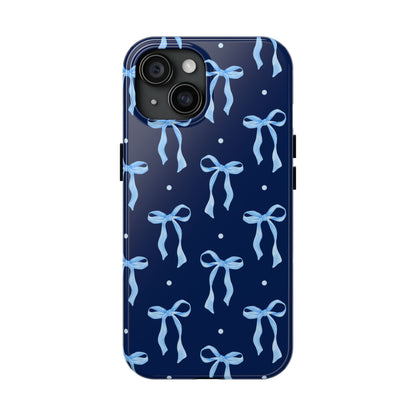 Bows and Blues Phone Case – Cute & Durable Bow Print Case for iPhone & Samsung