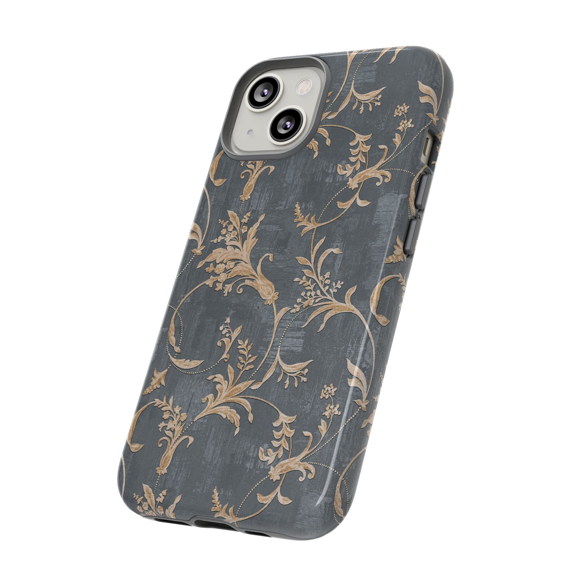 Old-Fashioned Flower Phone Case – Aesthetic Protective Cover for iPhone & Samsung - JGUS