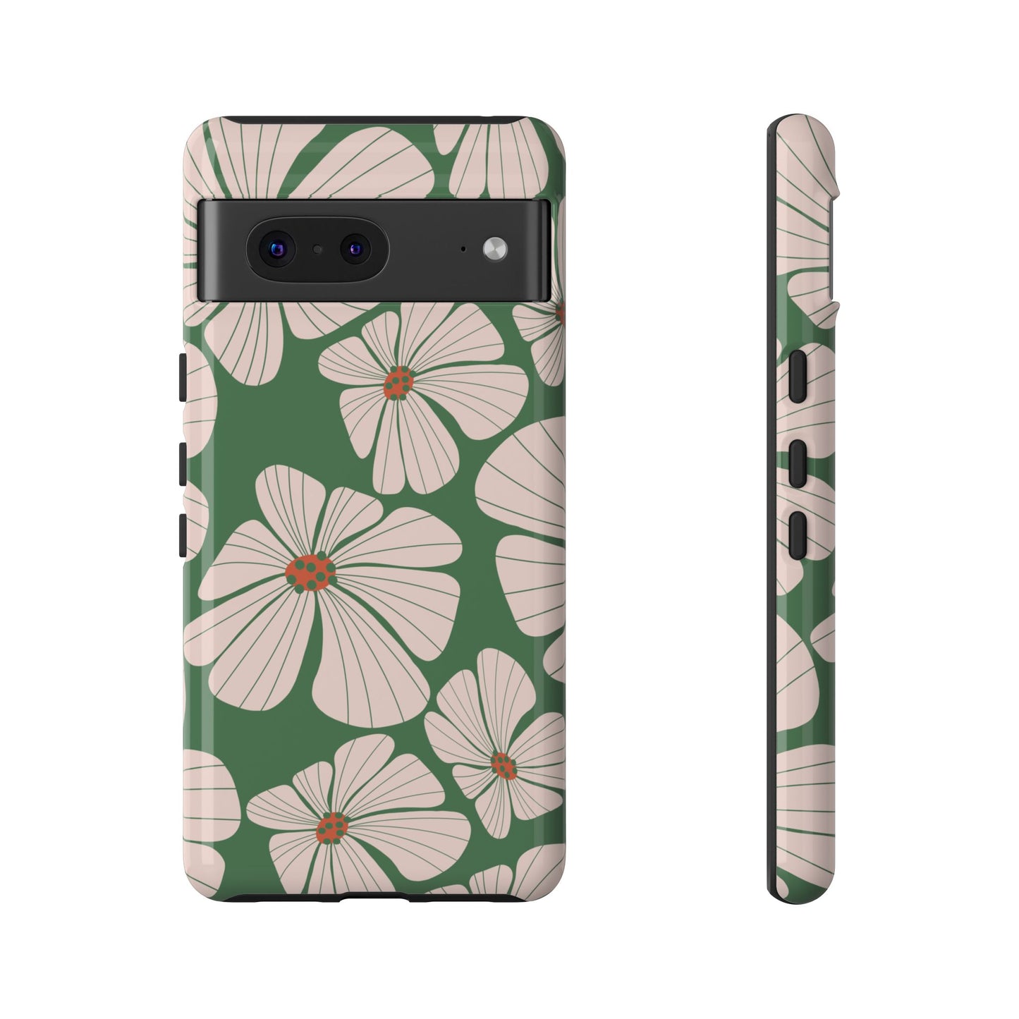 Retro Floral Abstract Phone Case – Vintage 70s & 80s Aesthetic for iPhone & Samsung - JGUS