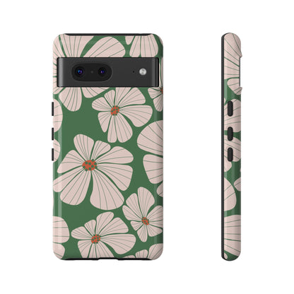 Retro Floral Abstract Phone Case – Vintage 70s & 80s Aesthetic for iPhone & Samsung - JGUS
