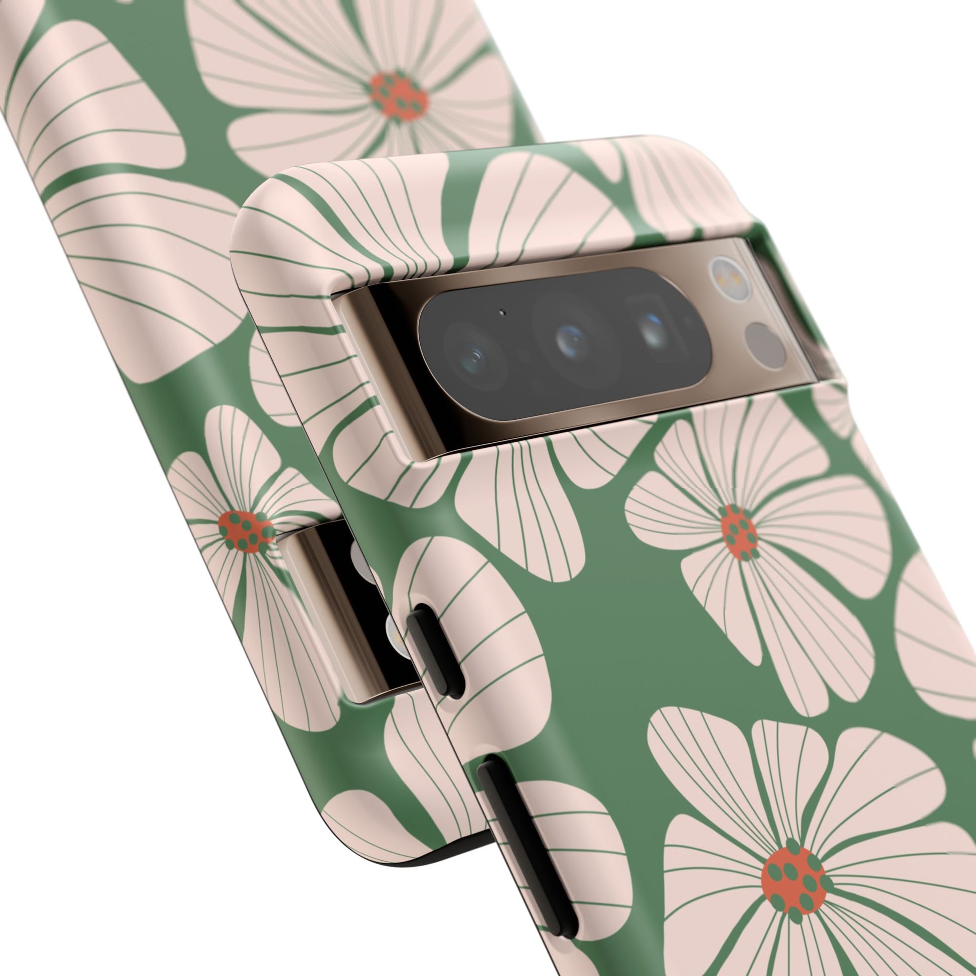 Retro Floral Abstract Phone Case – Vintage 70s & 80s Aesthetic for iPhone & Samsung - JGUS