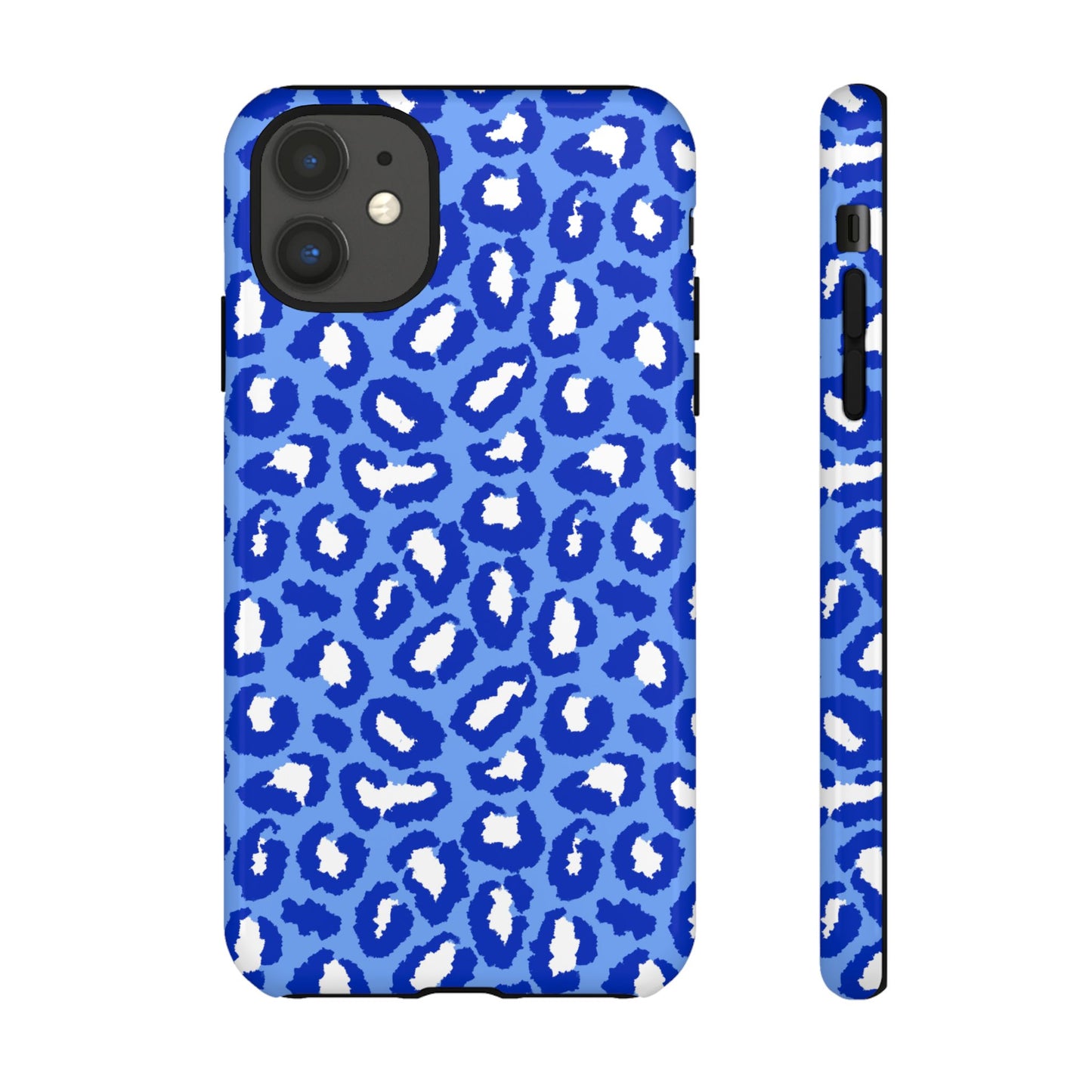 Leopard Vibes - Blue Edition Phone Case for iPhone & Samsung - Stylish & Durable Animal Print Case - JGUS