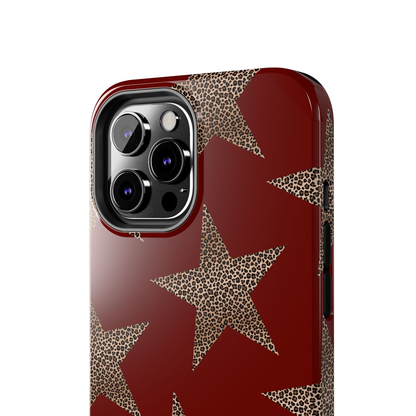 Leopard Star Luxe - Burgundy Edition | Aesthetic Coquette Phone Case for iPhone & Galaxy