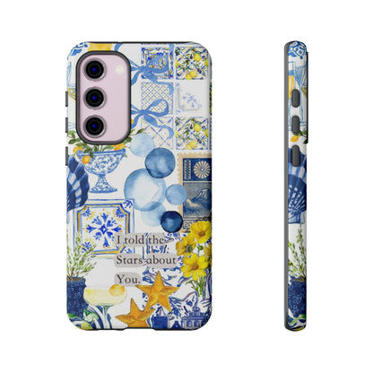 Lemon summertime collage Phone Case