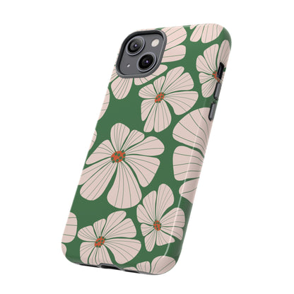 Retro Floral Abstract Phone Case – Vintage 70s & 80s Aesthetic for iPhone & Samsung - JGUS