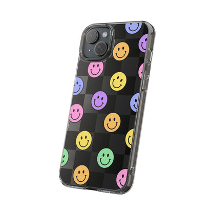 Happy Vibes Clear Phone Case