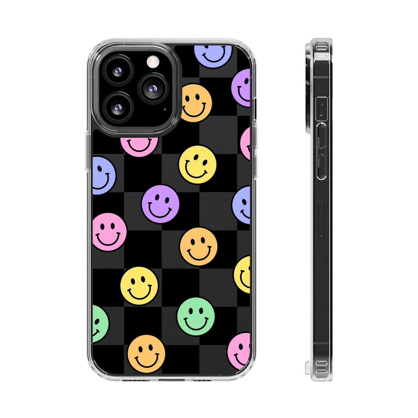 Happy Vibes Clear Phone Case