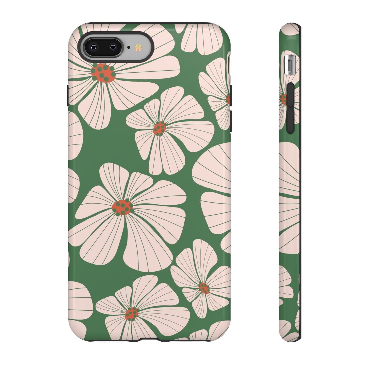 Retro Floral Abstract Phone Case – Vintage 70s & 80s Aesthetic for iPhone & Samsung - JGUS