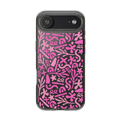 Abstract Vibes Clear Phone Case