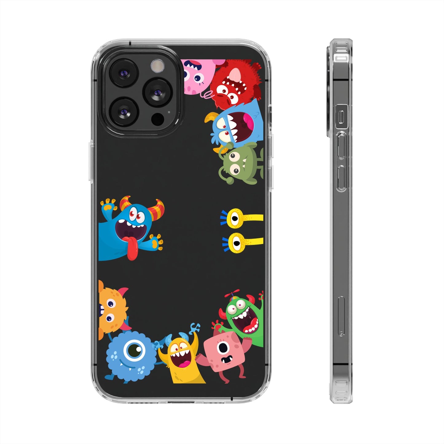 Monster Party Clear Phone Case