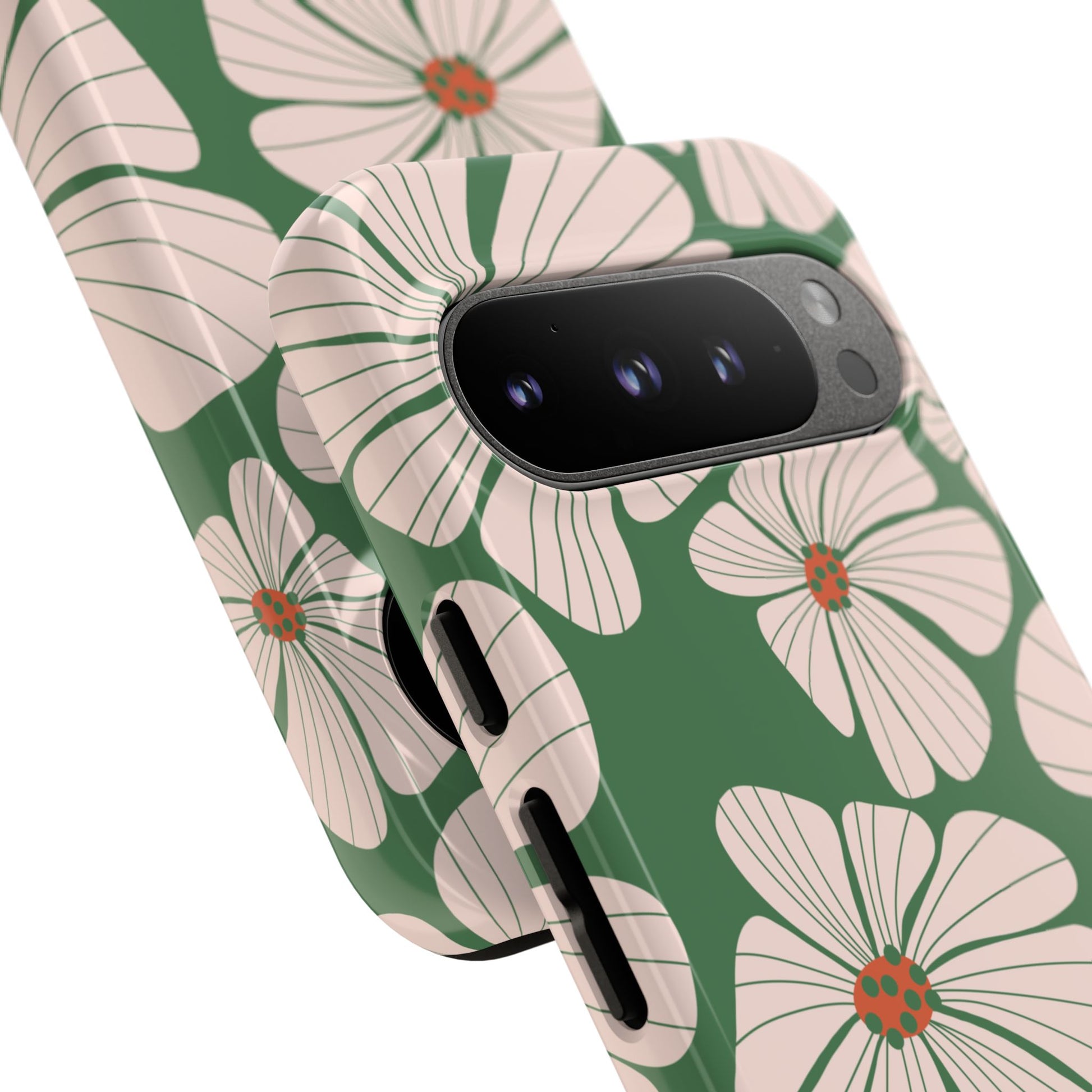 Retro Floral Abstract Phone Case – Vintage 70s & 80s Aesthetic for iPhone & Samsung - JGUS