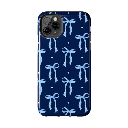 Bows and Blues Phone Case – Cute & Durable Bow Print Case for iPhone & Samsung