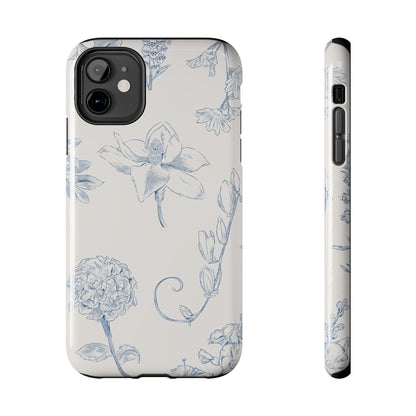 Jasmine Sketch Phone Case – Artistic Design, Slim, Durable & MagSafe Compatible