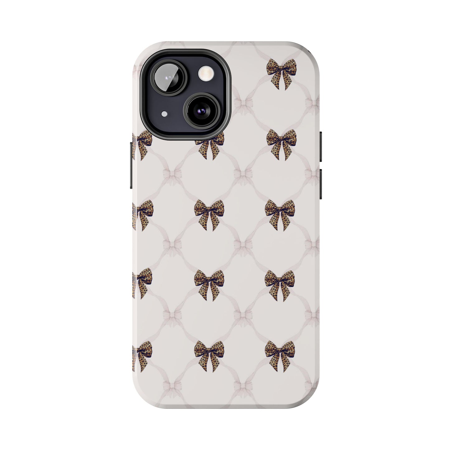 Chic Bow Pattern Phone Case | Elegant Clear Protective Case | Stylish iPhone & Samsung Cover