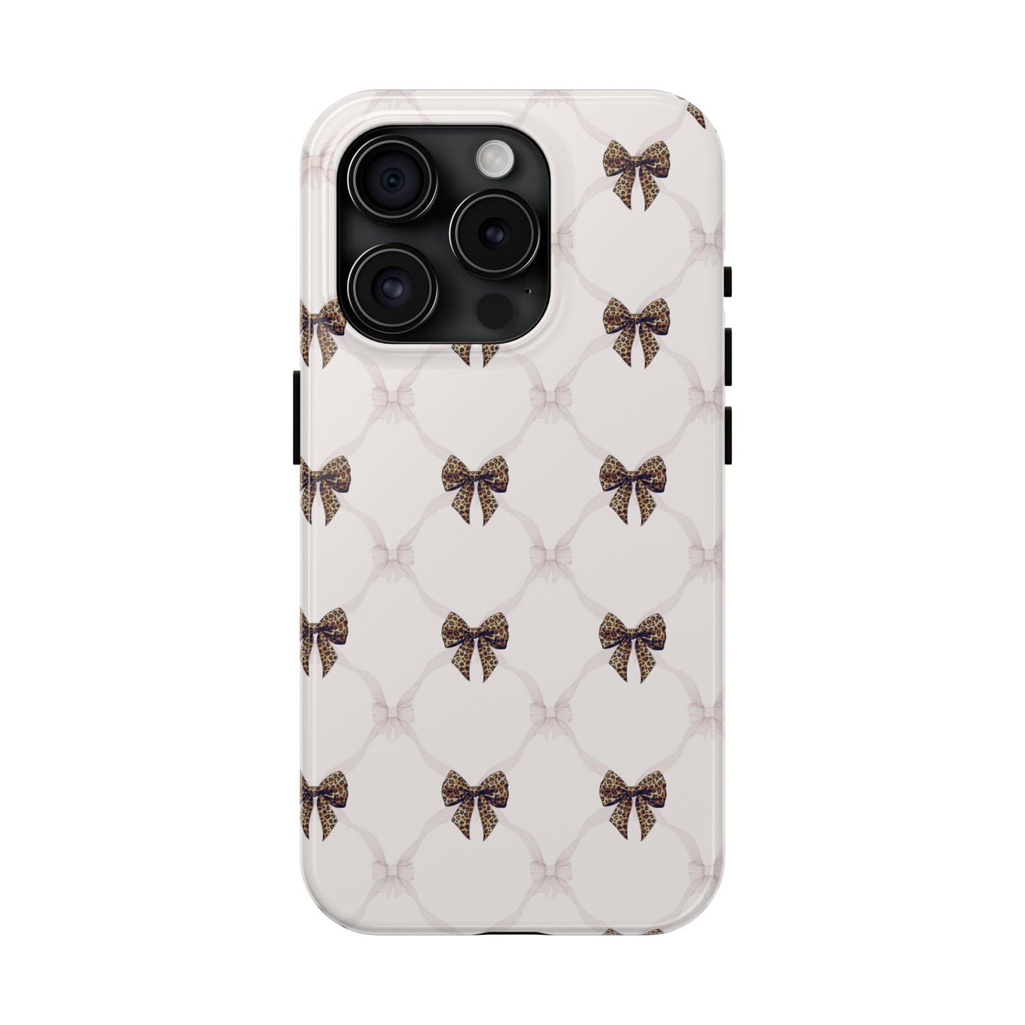 Chic Bow Pattern Phone Case | Elegant Clear Protective Case | Stylish iPhone & Samsung Cover