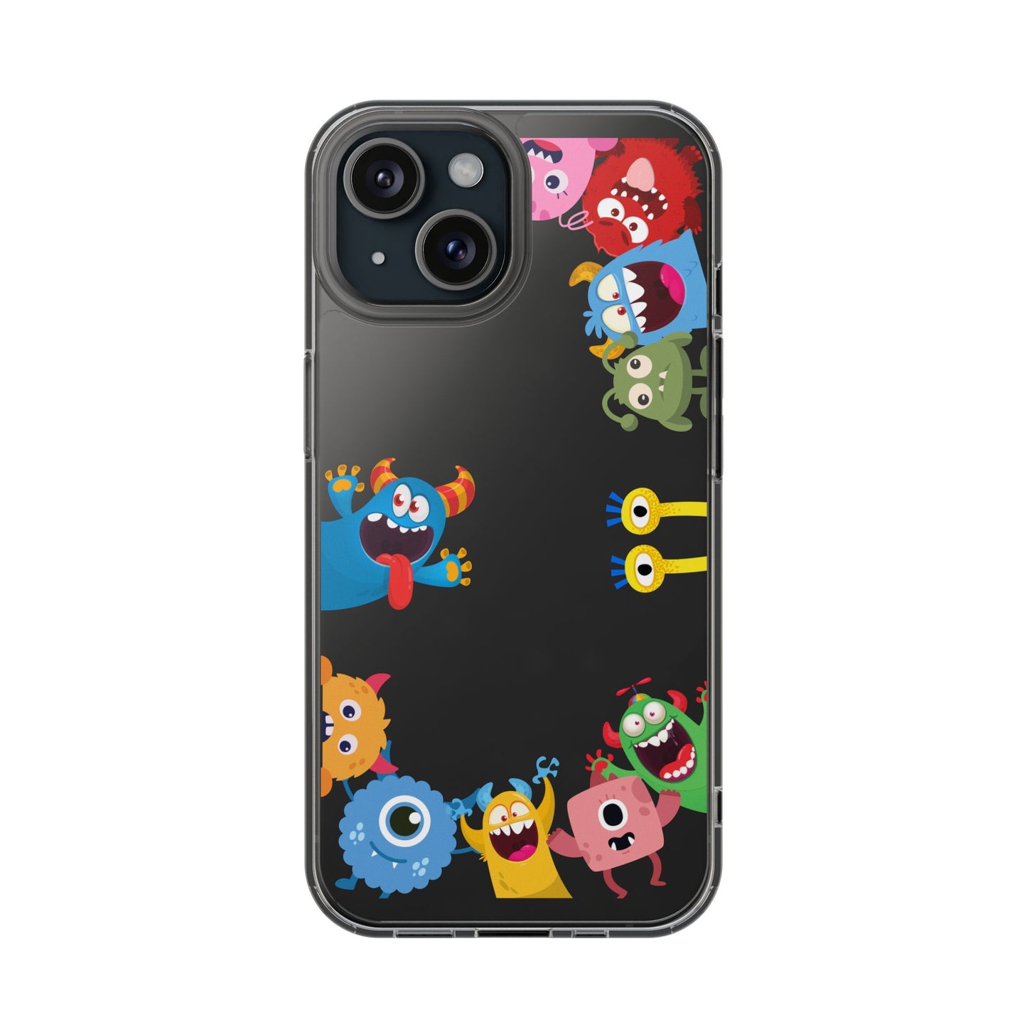 Monster Party Clear Phone Case