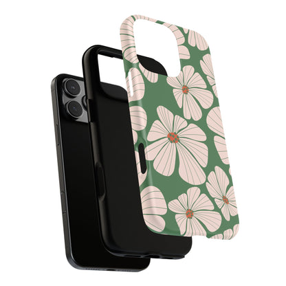 Retro Floral Abstract Phone Case – Vintage 70s & 80s Aesthetic for iPhone & Samsung - JGUS
