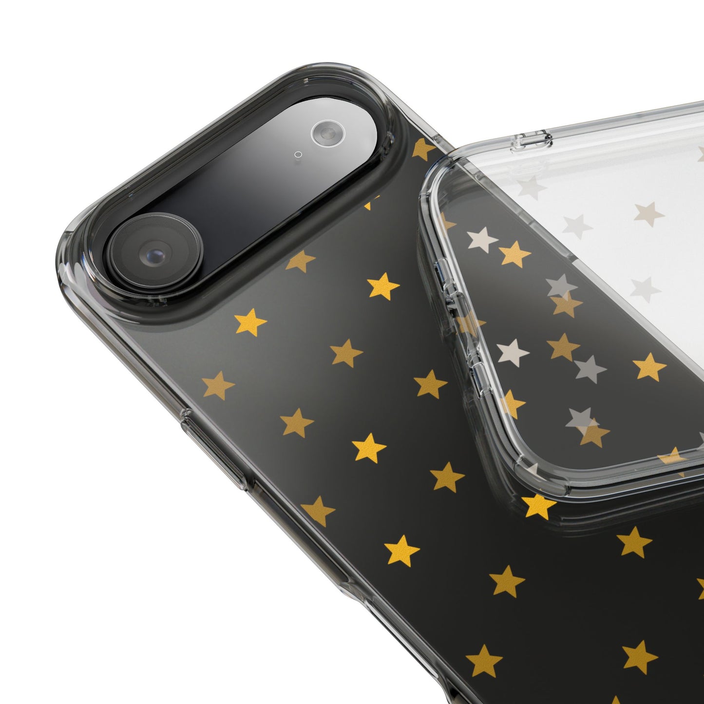 Yellow Stars Clear Phone Case