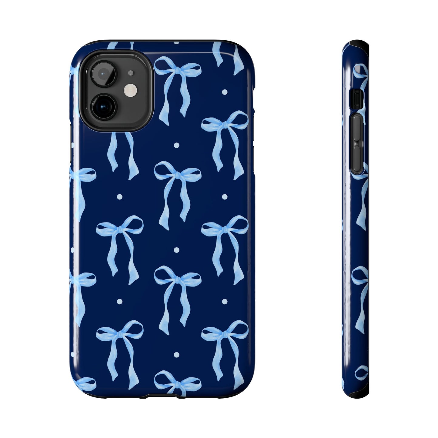 Bows and Blues Phone Case – Cute & Durable Bow Print Case for iPhone & Samsung