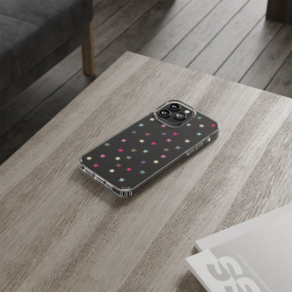 Star Pattern Clear Phone Case