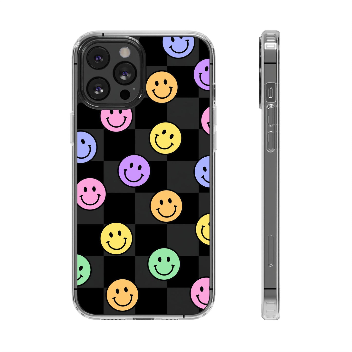 Happy Vibes Clear Phone Case