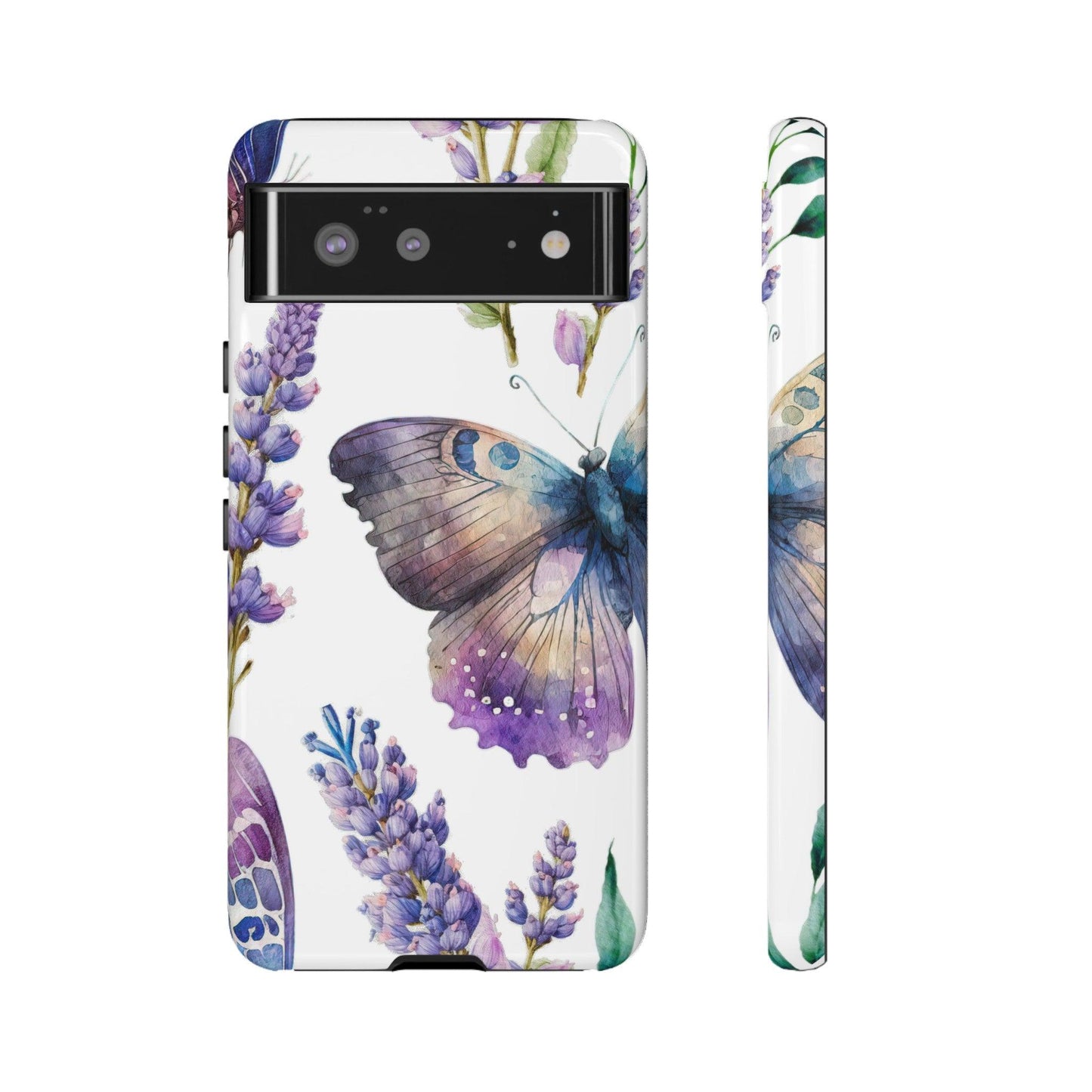 Lavender Butterfly Protective Phone Case