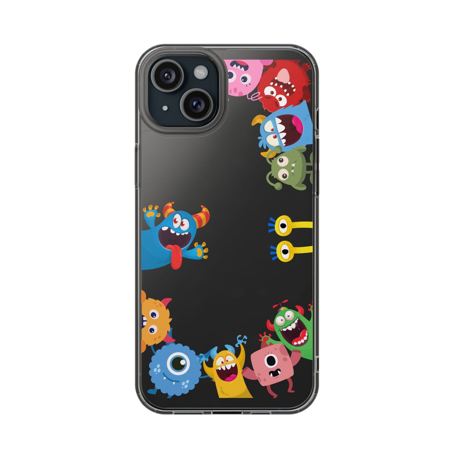 Monster Party Clear Phone Case