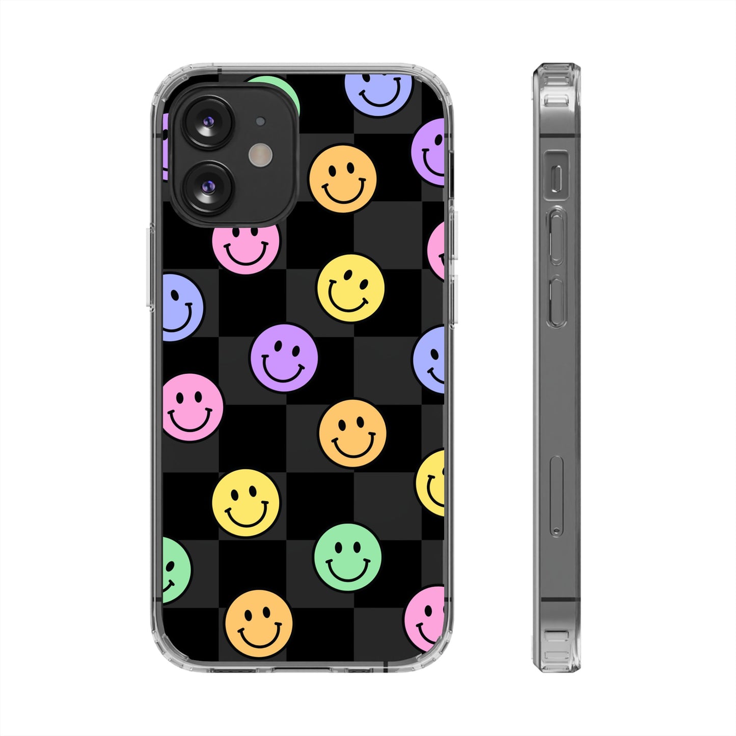 Happy Vibes Clear Phone Case