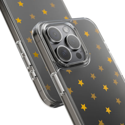 Yellow Stars Clear Phone Case