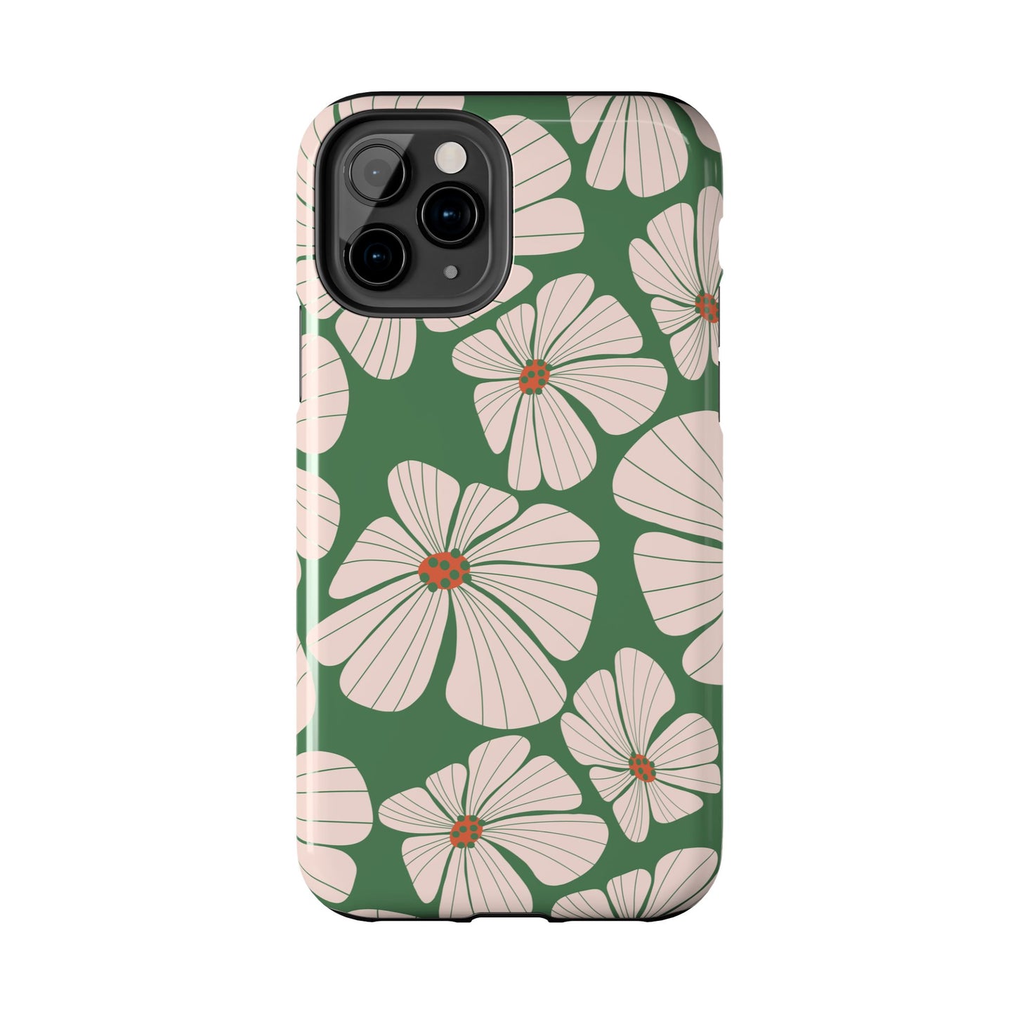 Retro Floral Abstract Phone Case – Vintage 70s & 80s Aesthetic for iPhone & Samsung