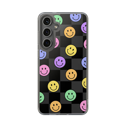 Happy Vibes Clear Phone Case