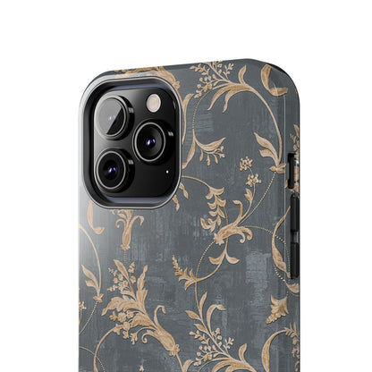 Old-Fashioned Flower Phone Case – Aesthetic Protective Cover for iPhone & Samsung