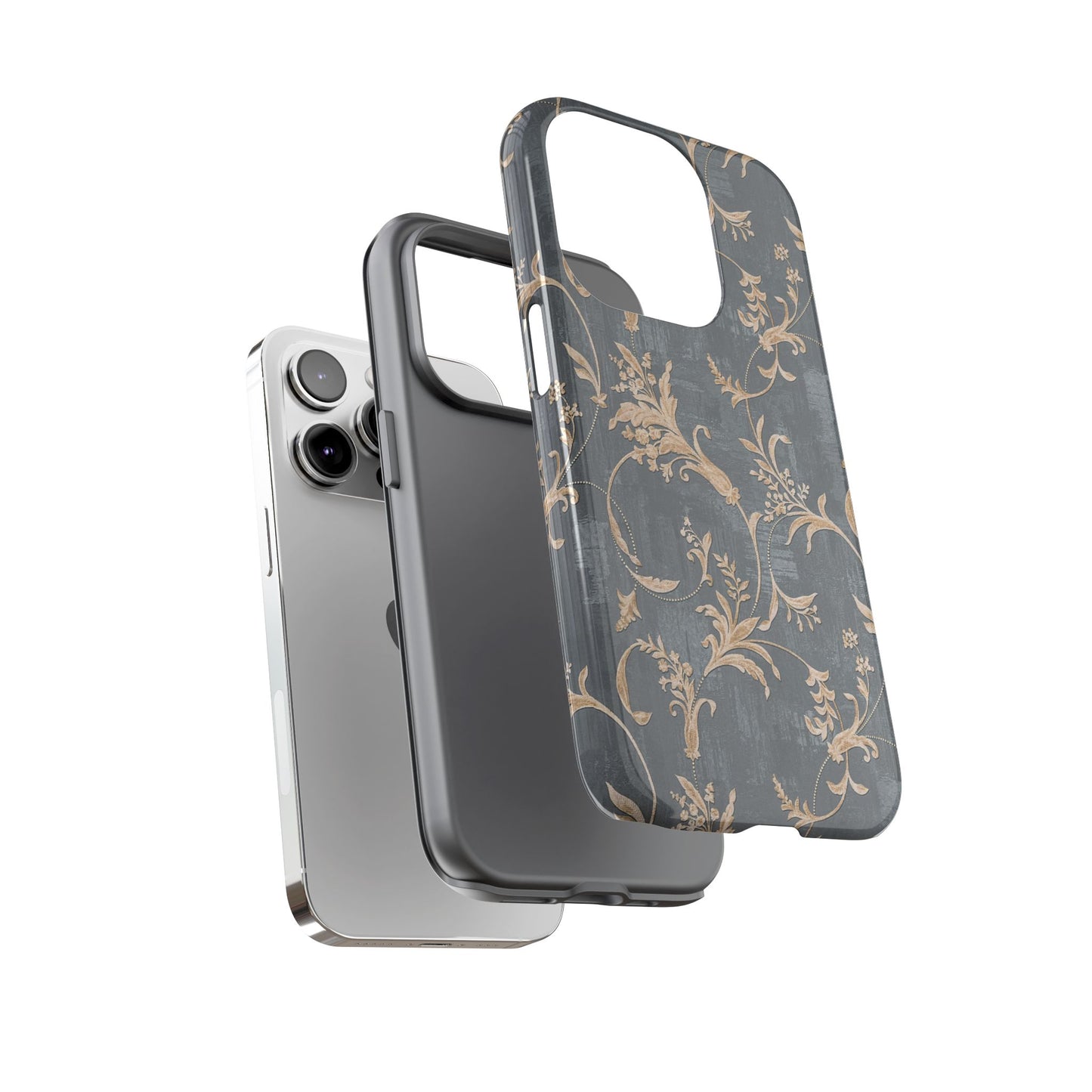 Old-Fashioned Flower Phone Case – Aesthetic Protective Cover for iPhone & Samsung - JGUS