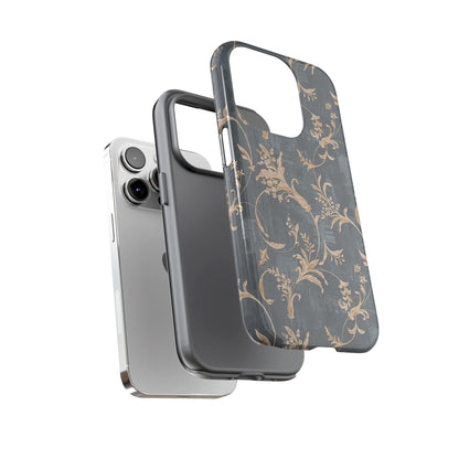 Old-Fashioned Flower Phone Case – Aesthetic Protective Cover for iPhone & Samsung - JGUS