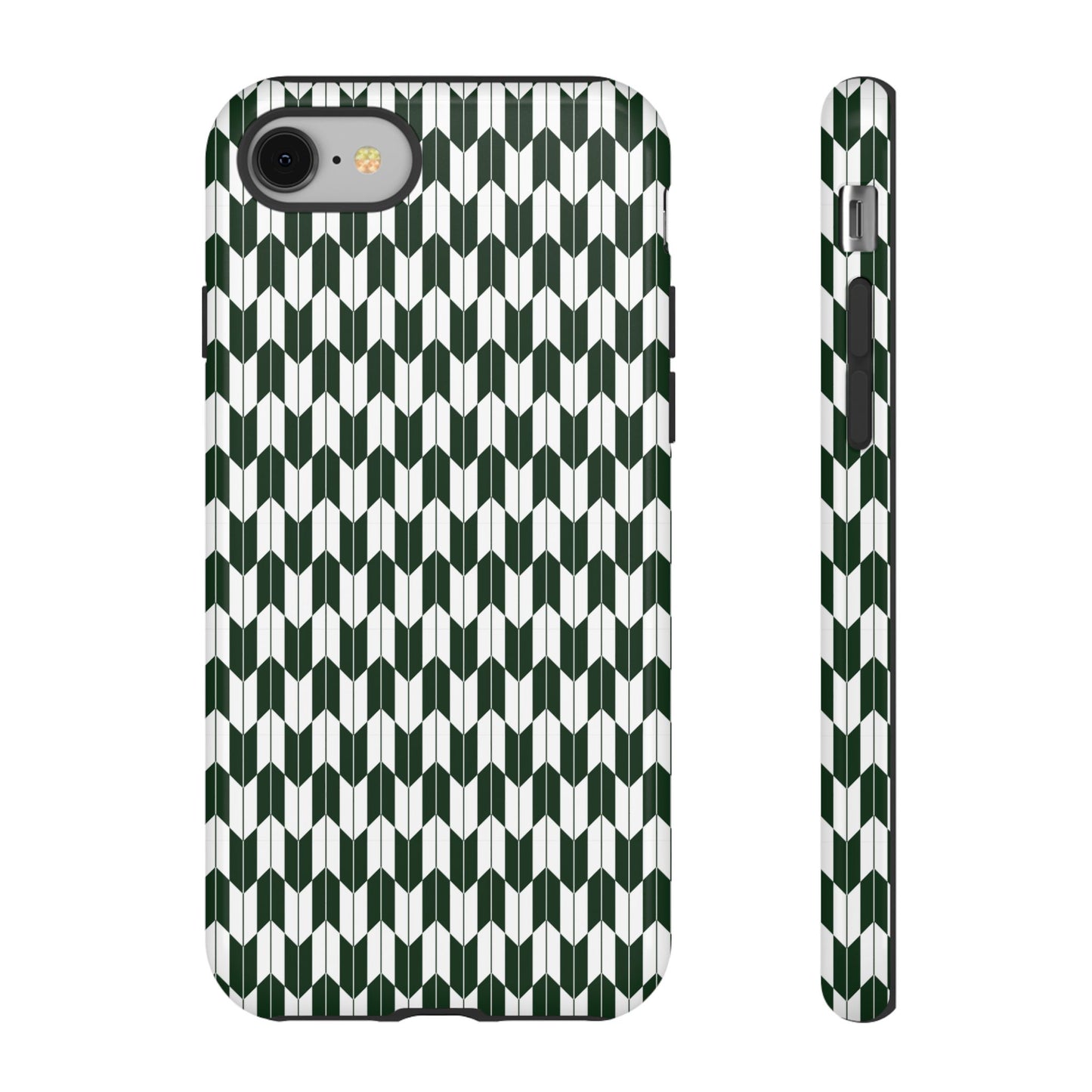 Green Harmony Geometric Phone Case – Durable, Slim, and MagSafe Compatible - JGUS