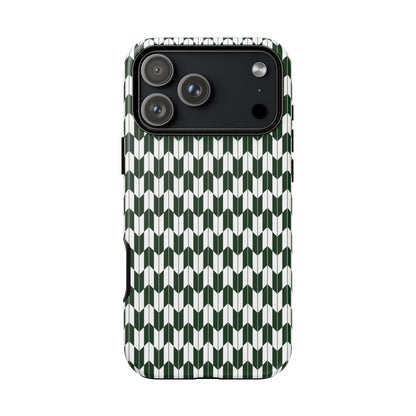 Green Harmony Geometric Phone Case – Durable, Slim, and MagSafe Compatible - JGUS