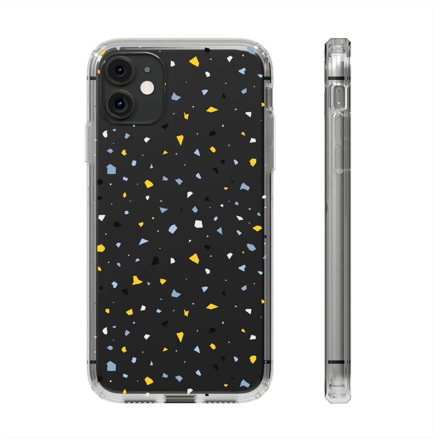 Terrazzo Chic Clear Phone Cases