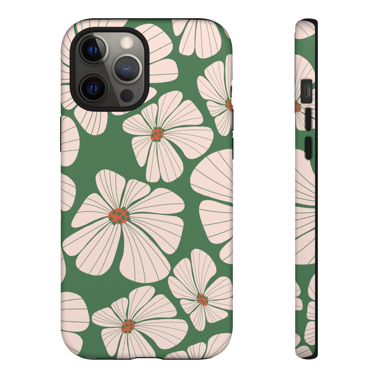 Retro Floral Abstract Phone Case – Vintage 70s & 80s Aesthetic for iPhone & Samsung - JGUS