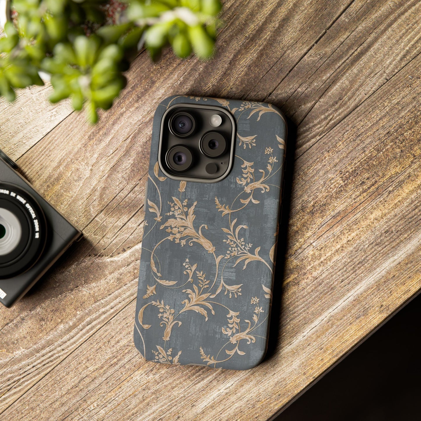 Old-Fashioned Flower Phone Case – Aesthetic Protective Cover for iPhone & Samsung - JGUS