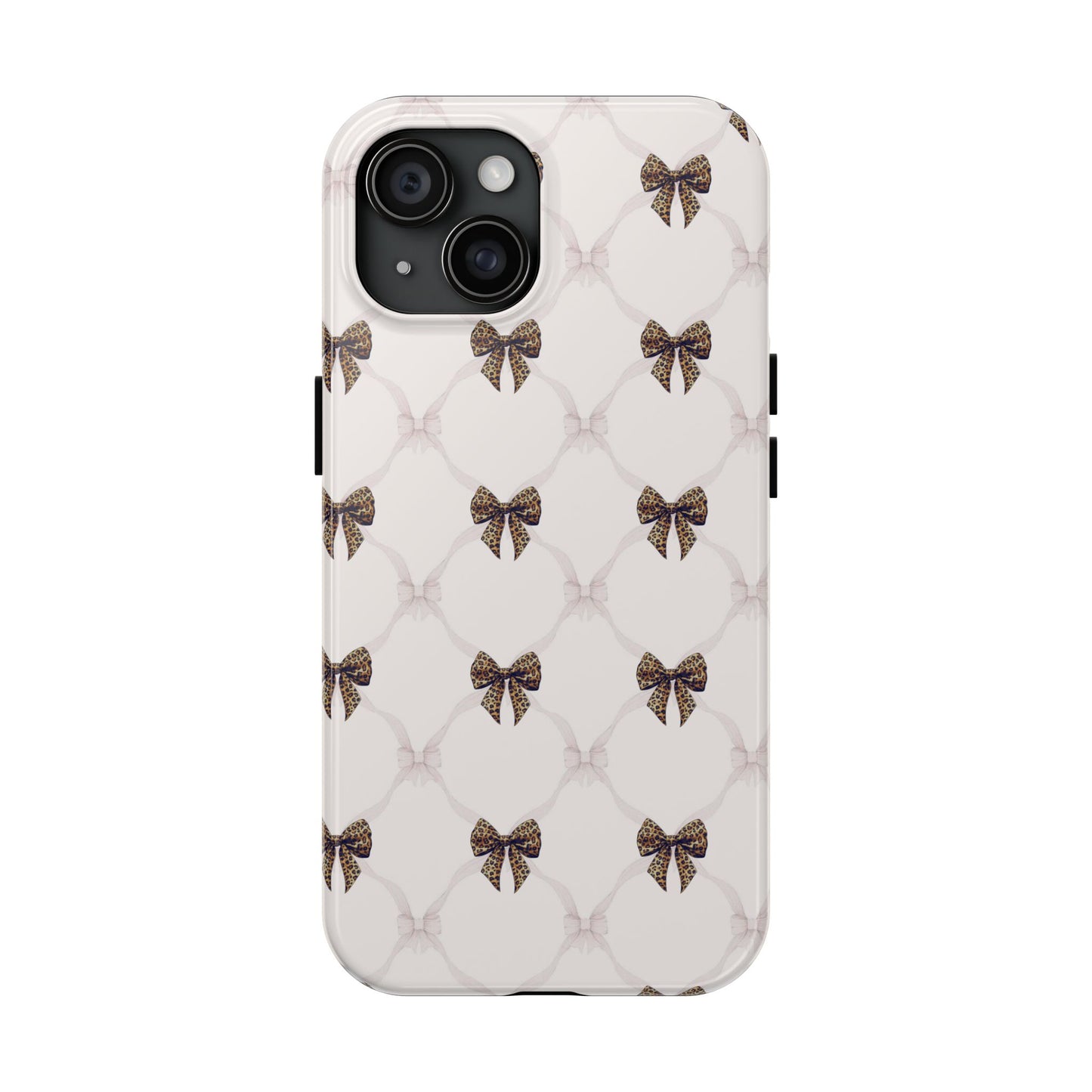 Chic Bow Pattern Phone Case | Elegant Clear Protective Case | Stylish iPhone & Samsung Cover