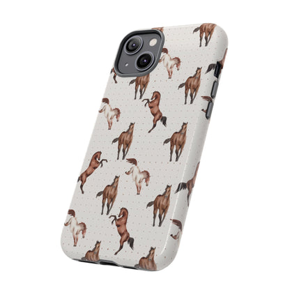 Wild Mustang Horse Pattern Phone Case – Stylish, Protective & Eco-Friendly - JGUS