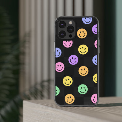 Happy Vibes Clear Phone Case