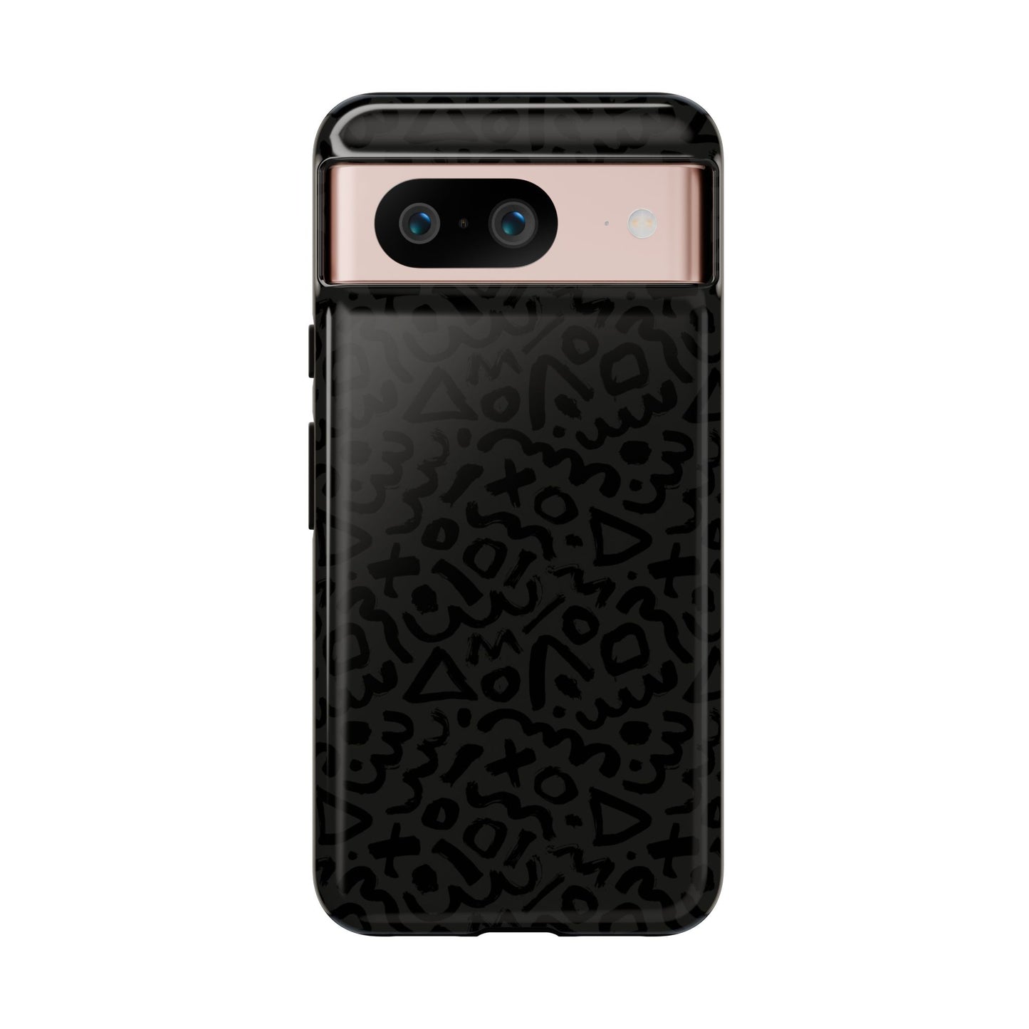 Retro Geometric Vibes Phone Case – 80s 90s Vintage Abstract Pattern for iPhone & Samsung - JGUS