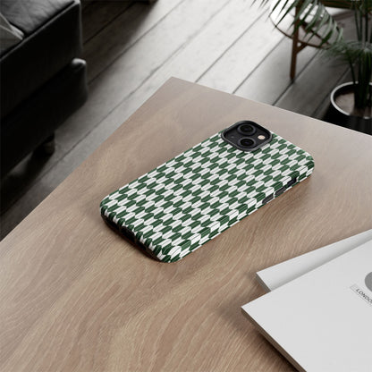 Green Harmony Geometric Phone Case – Durable, Slim, and MagSafe Compatible - JGUS