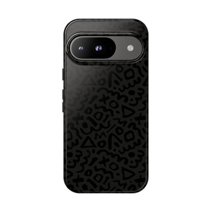 Retro Geometric Vibes Phone Case – 80s 90s Vintage Abstract Pattern for iPhone & Samsung - JGUS