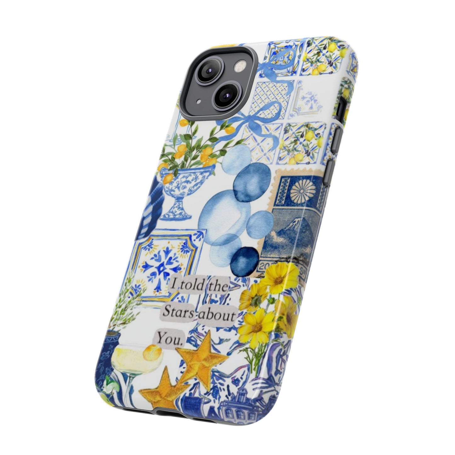 Lemon summertime collage Phone Case